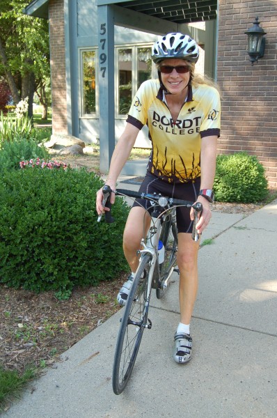 DSC_0174 Vicki, at the end of our bike ride