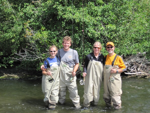 denver dig trip 014 Fly fishing the next day at the Yampa river near Steamboat Springs. We all caught a few, mostly trout.