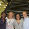We met Eddye and Salome, who is serving as our lawyer, at the Polk County Courthouse in downtown Des Moines. Salome wrote the Adoption Petition beforehand, so we brought the document to the Clerk of Courts office to get it signed (by all four of us) and notorized. We then went to the judge's office to file it, and he wrote an order for a June 8th courtdate. We're all very very excited!