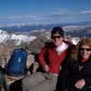 At the summit of Quandry Peak near Breckenridge, Colorado